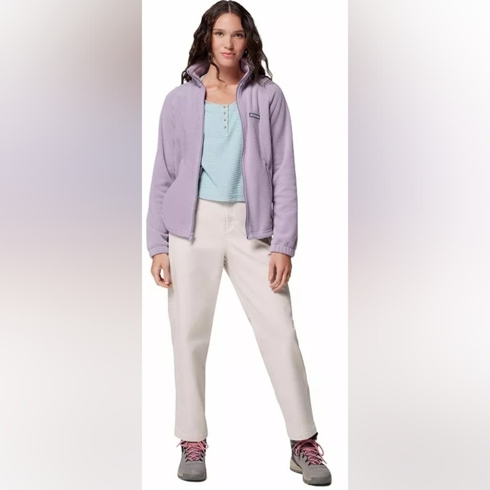 Columbia Benton Springs Full Zip Fleece Jacket Purple WL6439 Medium NWT